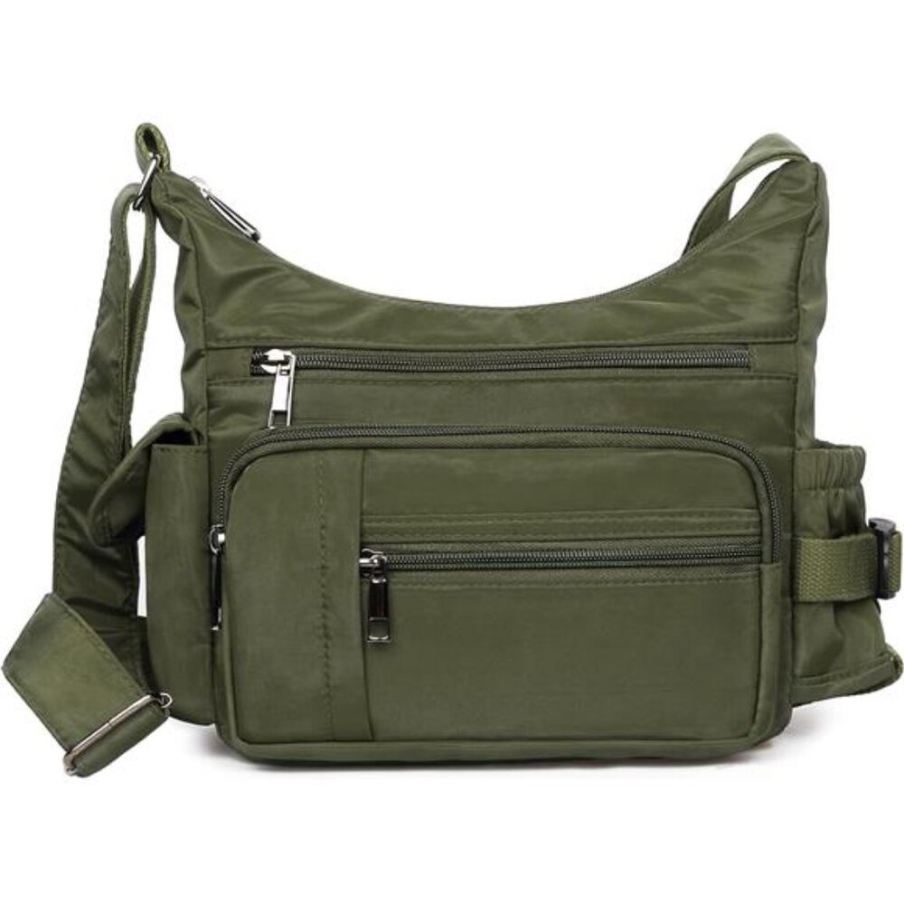 RFID Anti Thief Crossbody Bag Waterproof Nylon Travel Shoulder Purse Women